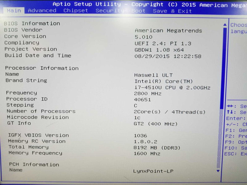 Mini desktop-PC Custome i7-4510U @ 2.00ghz / 8gb ram / LynxPoint #