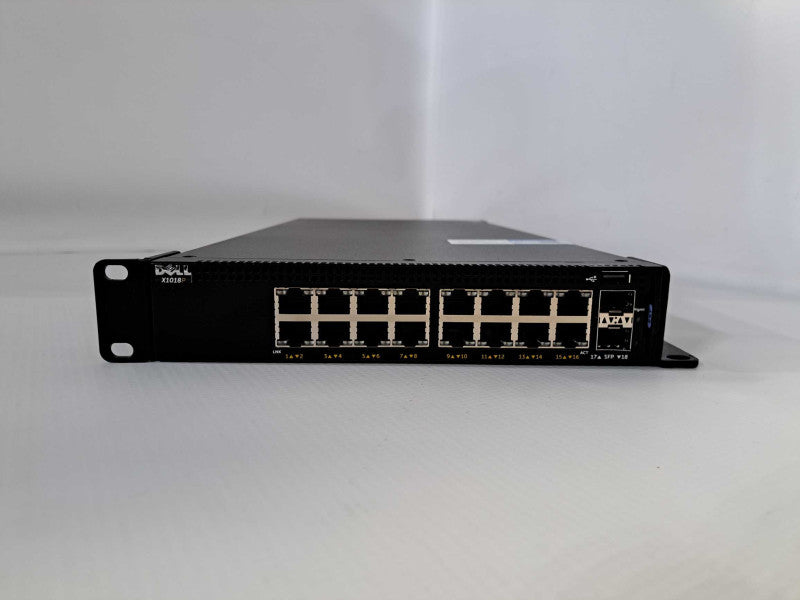 Dell X1018P E11W 16Port Gigabit PoE 2x SFP Port Smart Managed Switch Q)