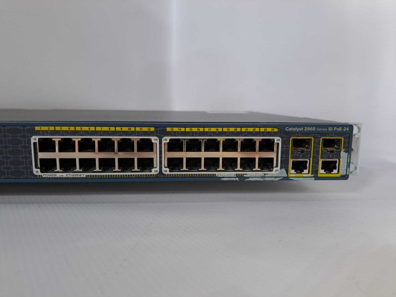 Cisco WS-C2960-24PC-S 24 Port PoE Network Switch )