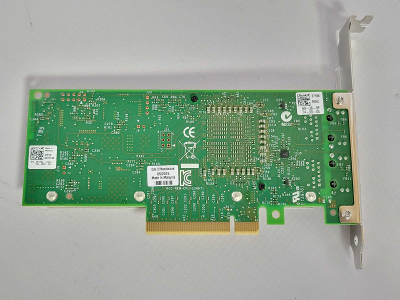 DELL INTEL X540-T2 CONVERGED Dual Port 10Gb Ethernet Network ADAPTER K7H46 Q_