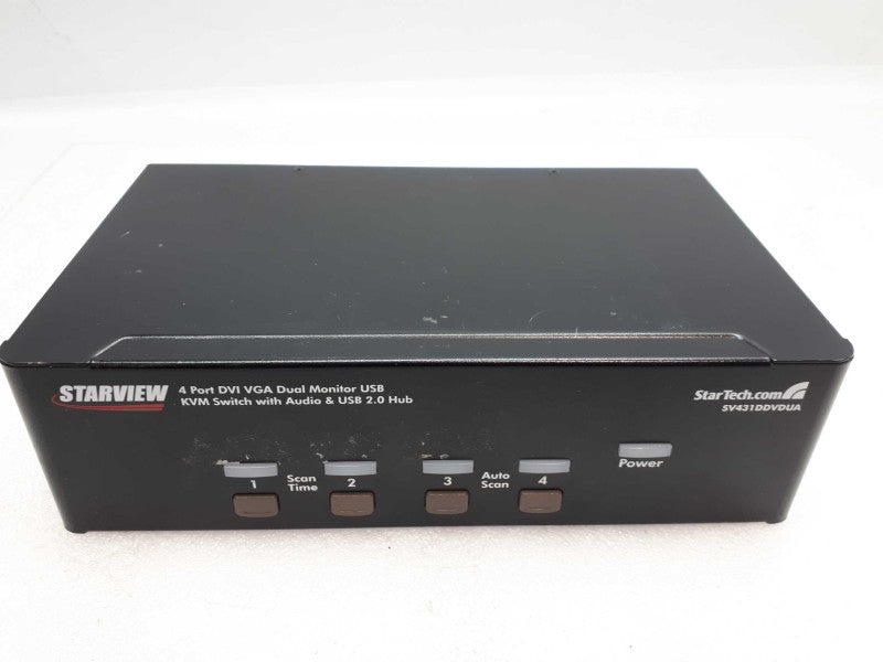StarTech Starview 4-Port DVI USB KVM Switch with SV431DD2DUA *UNTESTED* &
