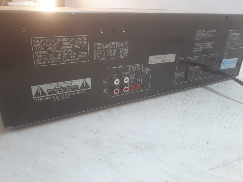 Technics Stereo Double Cassette Deck model RS-TR210