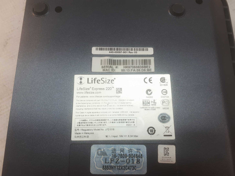 LifeSize Express 220 LFZ-018 Video Conference Unit no PSU or Remote