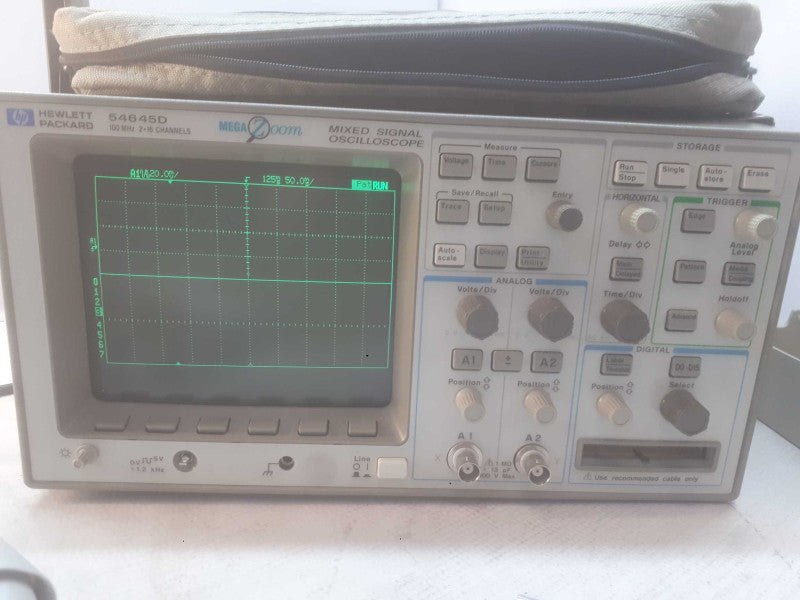 HP / Agilent 54645D 2 Channel 100MHz 200MSa/s Mixed Signal Oscilloscope