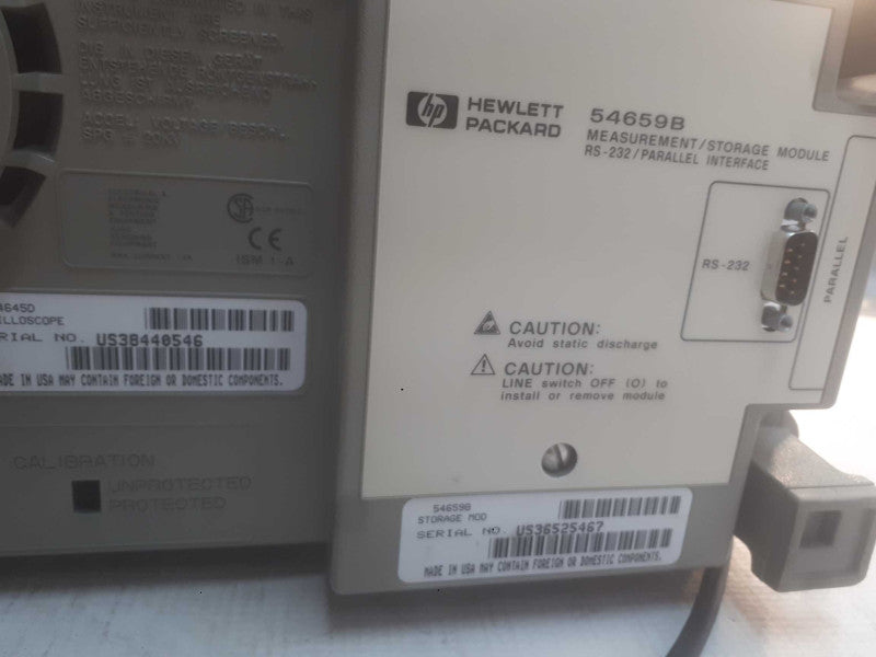 HP / Agilent 54645D 2 Channel 100MHz 200MSa/s Mixed Signal Oscilloscope