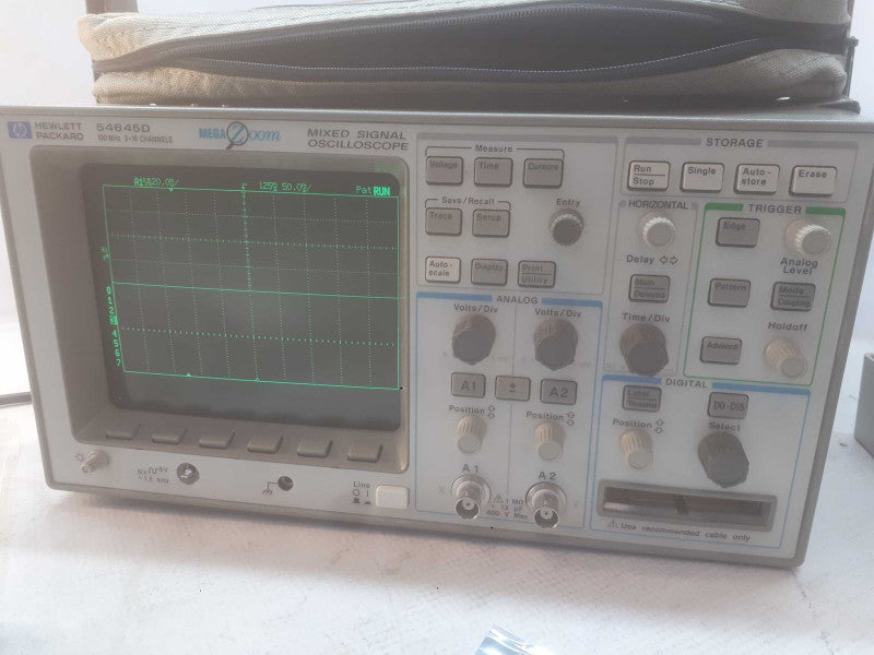 HP / Agilent 54645D 2 Channel 100MHz 200MSa/s Mixed Signal Oscilloscope