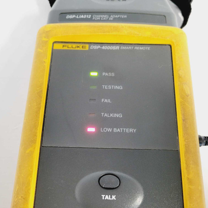 Fluke DSP-4000SR With Battery & DSP-LIA012 Cat5e Adapter READ =