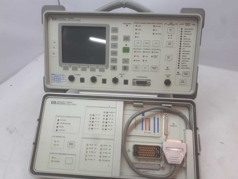 HP T1 Tester Model 37702A Digital Data Tester, model 15901A DataCom Module
