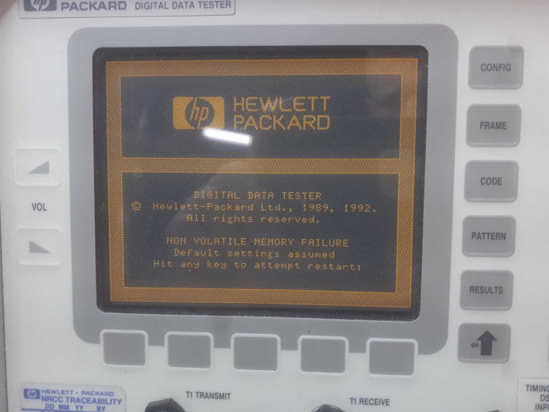 HP T1 Tester Model 37702A Digital Data Tester, model 15901A DataCom Module