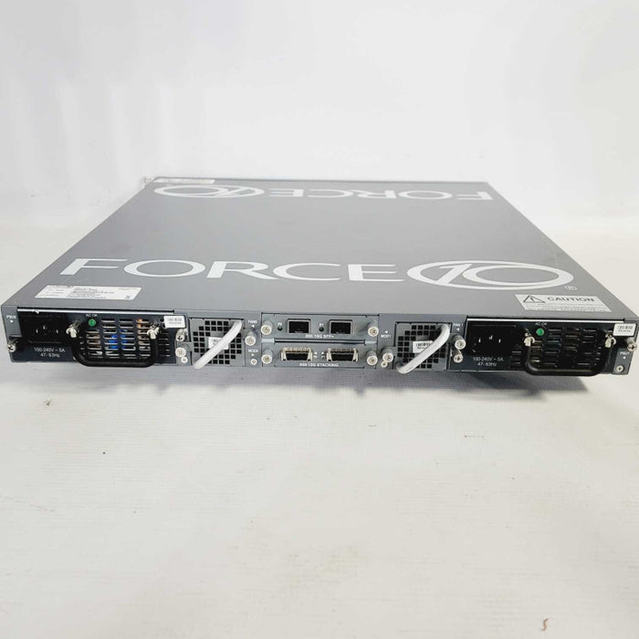 Force 10 S55T-AC-R 44 Port 4x SFP Network Switch + S55 12G Stacking Module Q=