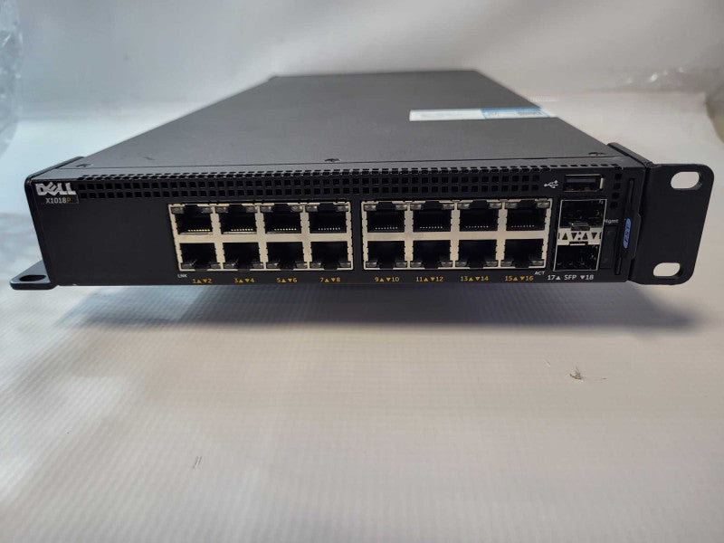 Dell X1018P E11W 16Port Gigabit PoE 2x SFP Port Smart Managed Switch Q-