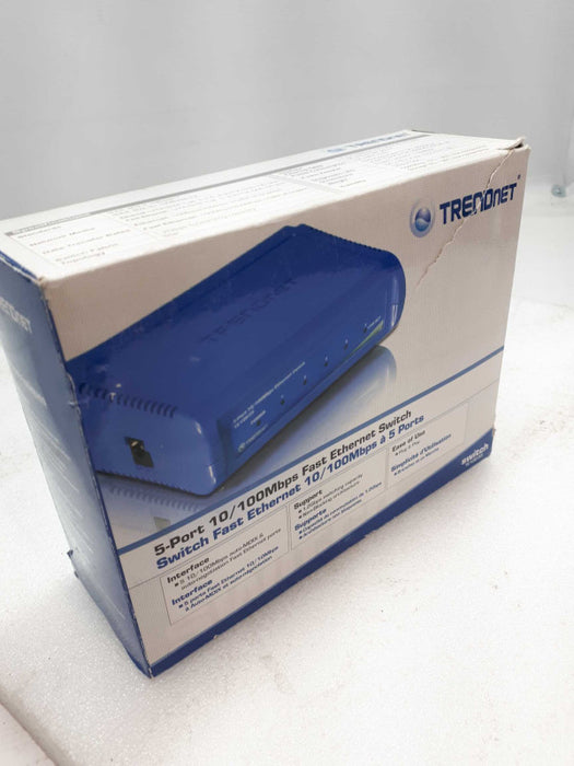 New TRENDnet 5-Port 10/100Mbps Ethernet Switch TE100-S5  &