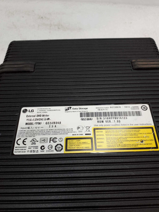 LG GE24NU40 External USB 2.0 Super Multi DVD CD-RW Writer Rewriter 24x &
