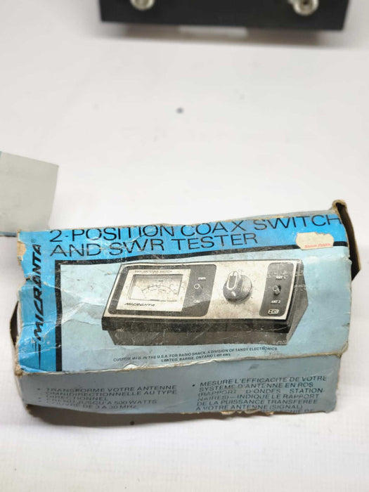 Micranta 2 Position Coax Antenna Switch & SWR Tester 21-521A (AS-IS)