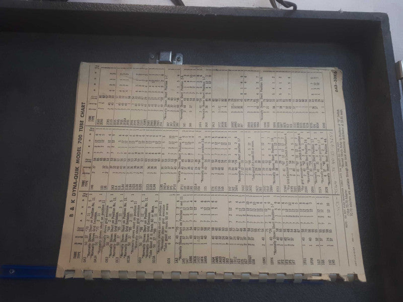 Vintage B & K Dynamic Mutual Conductance model 700 Tube Tester