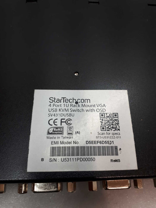 StarTech.com (SV431DUSBU) 4-Ports External KVM  Q&