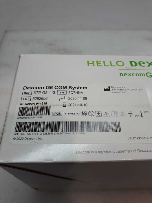 New Hello Dexcom G6 &