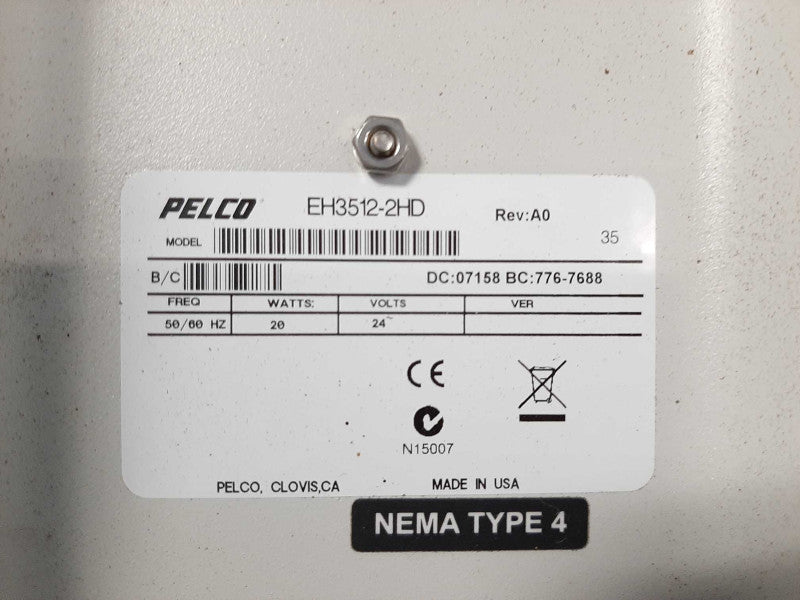 Pelco EH3512-2HD/FMT 12\\" Outdoor Enclosure READ Q$