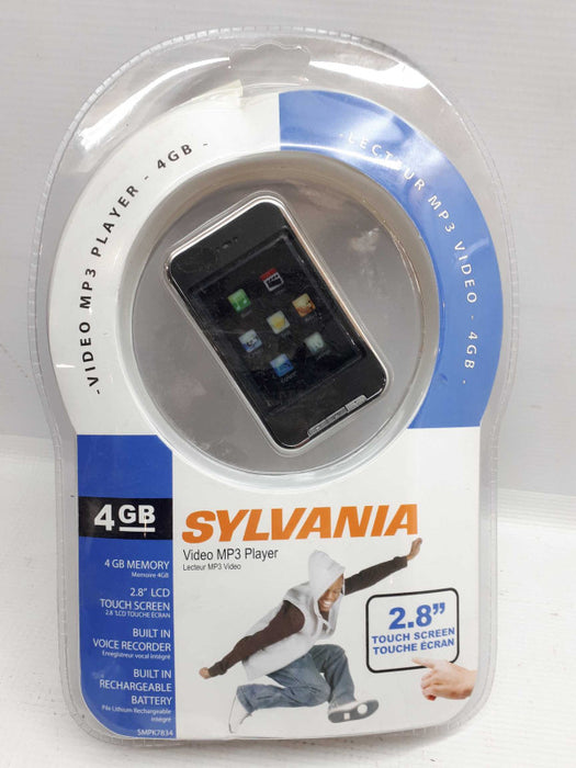 New Sylvania SMPK7834 4 GB Touch  MP3 Video Media Player with 2.8\\" screen &