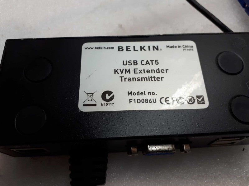 Belkin USB CAT5 KVM Extender Receiver model# F1D086U &