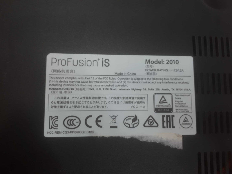 Mood Media ProFusion iS Model 2010 Digital Media Manager DVD Hard Disk Q