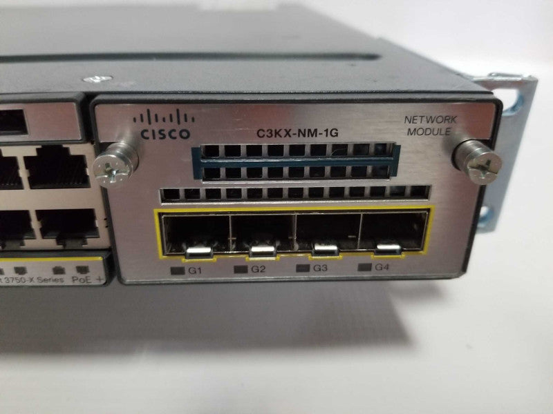 Cisco WS-C3750X-24P-L 24-Port PoE 1GB network Module - Fact Reset  #
