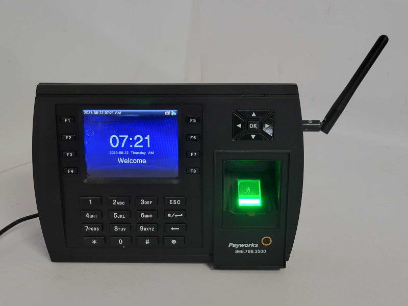 payworks Biometric Data collection terminal, Read _