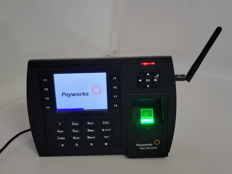 payworks Biometric Data collection terminal, Read _