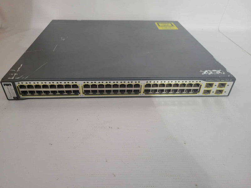 CISCO WS-C3750G-48PS-S 48-Port Gigabit Managed Switch Q