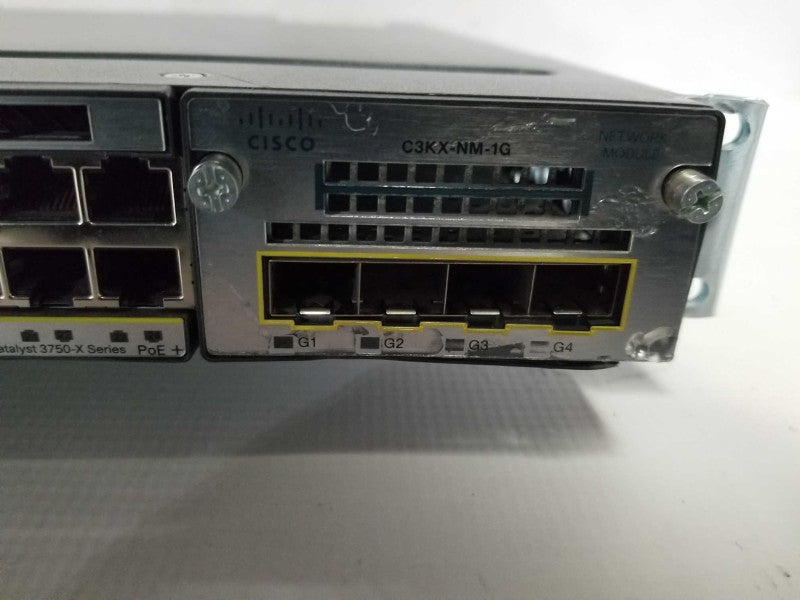 Cisco catalyst 3750-X Series WS-C3750X-24P-S PoE+ Factory Reset Q#