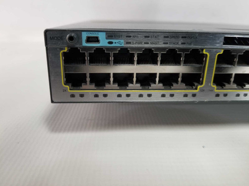 Cisco 3750-X Series PoE+ Switch WS-C3750X-48PF-S - Factory Reset #