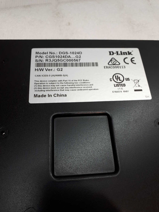D-Link DGS-1024D 24 Port Unmanaged Switch 100/1000 Gigabit Ethernet MW3F1 &