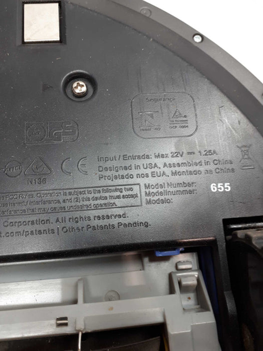 iRobot RoombaÂ® 655 Series Vacuum Cleaner For Parts Untested &