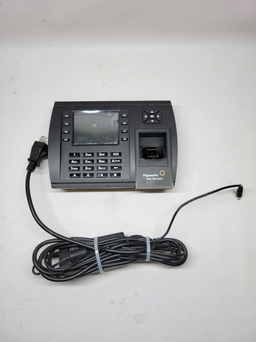 Payworks - Biometric Time Clock with Power adapter and mounting bracket