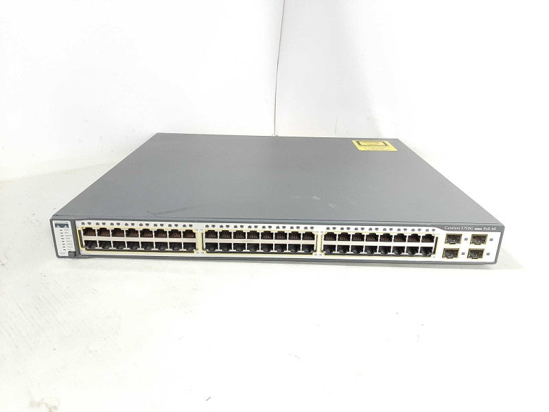 CISCO WS-C3750G-48PS-S 48-Port Gigabit Managed Switch READ Q$