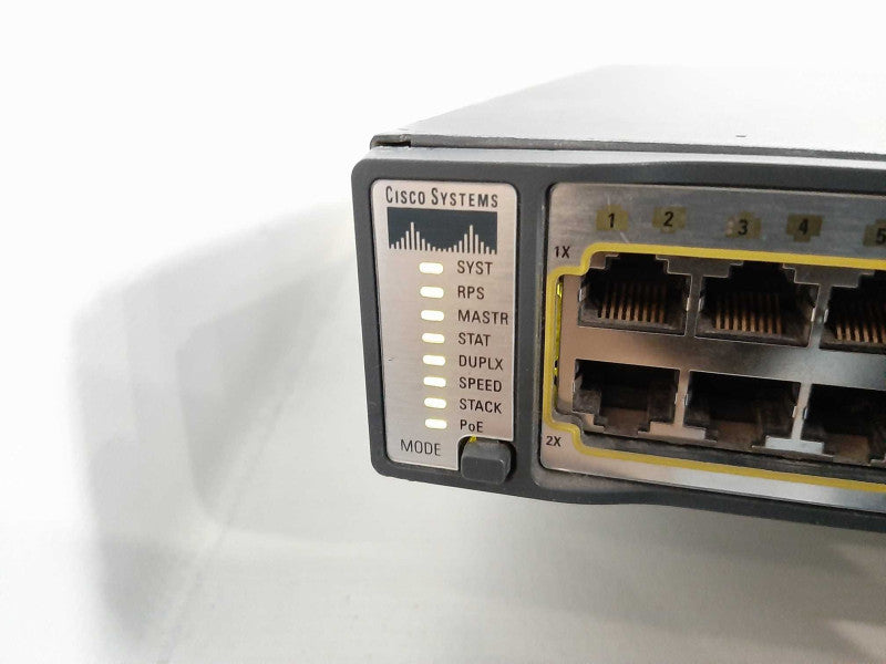 CISCO WS-C3750G-48PS-S 48-Port Gigabit Managed Switch READ Q$