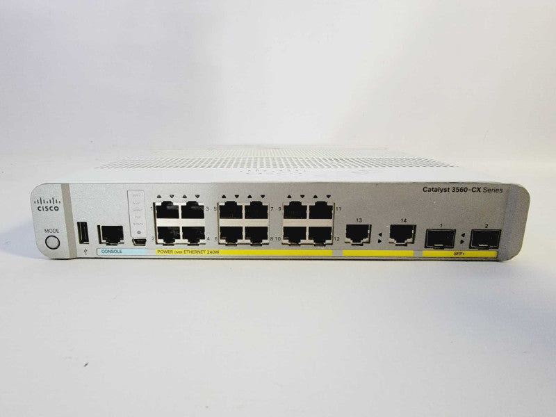 Cisco C3560CX-12PD-S 16 Switch 12x PoE Ports 4x Uplinks 2x10Gb Switch [Read] (