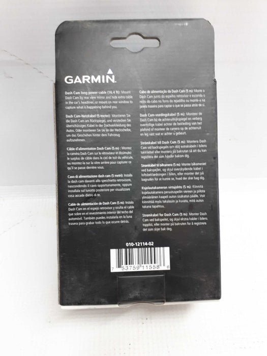 New Garmin Dash Cam Long power cable &