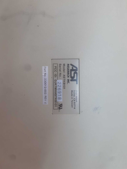 Vintage AST Research Inc. Keyboard Model: ASTKB101