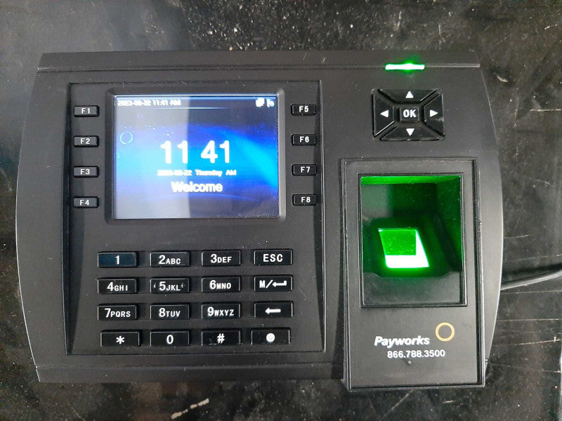 Payworks biometric data collection terminal READ$