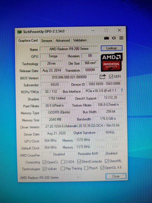 ASUS Strix R9 285 OC 2gb