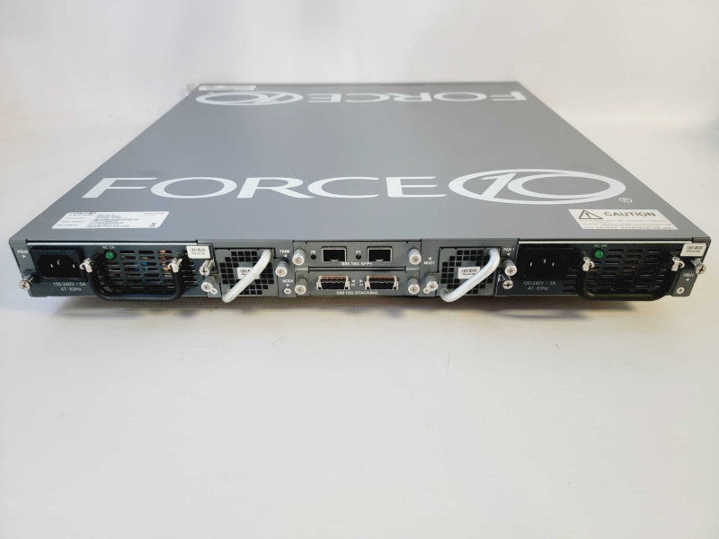 Force 10 S55T-AC-R 44 Port 4x SFP Network Switch + S55 12G Stacking Module Q(
