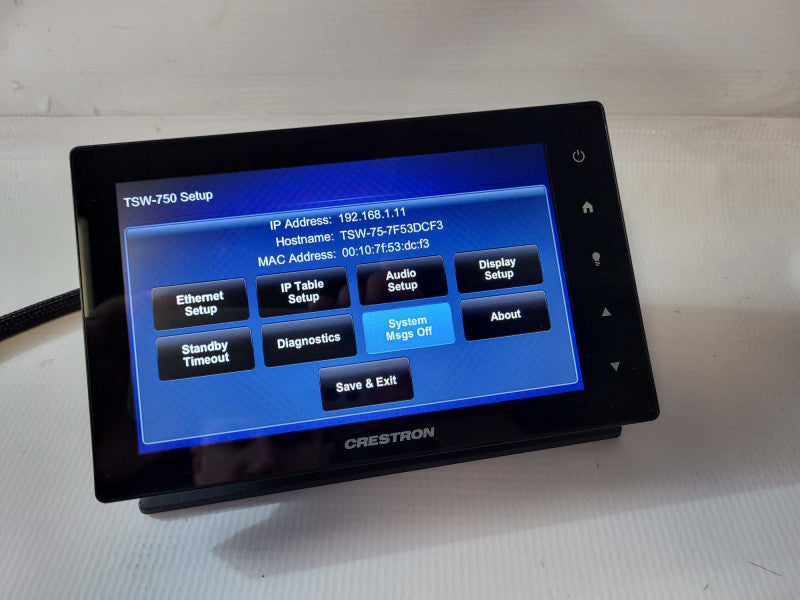 Crestron tsw-750-b-s 7â Touch Screen POE Powered  -