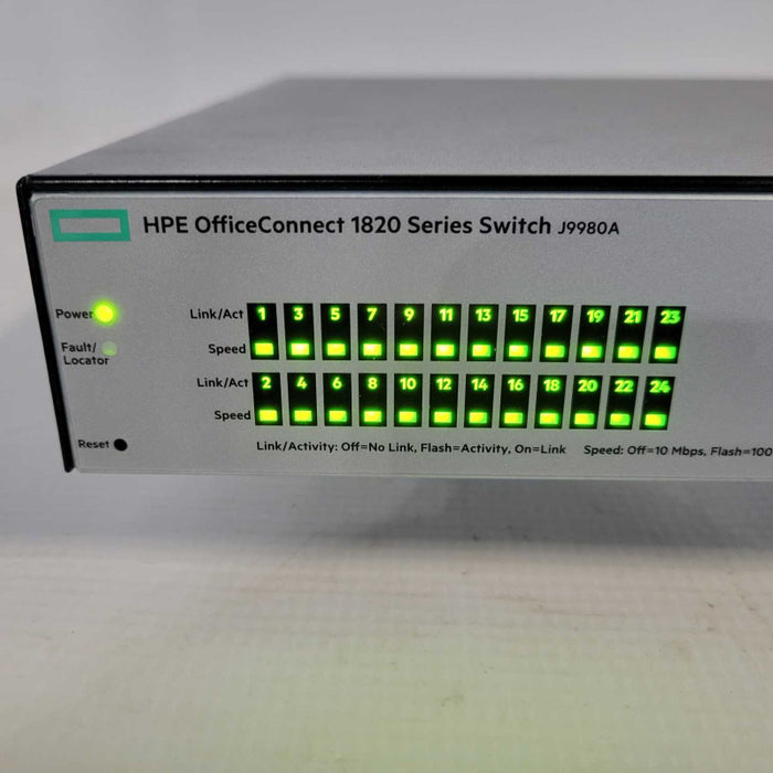 HP HPE OfficeConnect 1820-24G J9980A 24-Port Gigabit Ethernet Managed Switch =