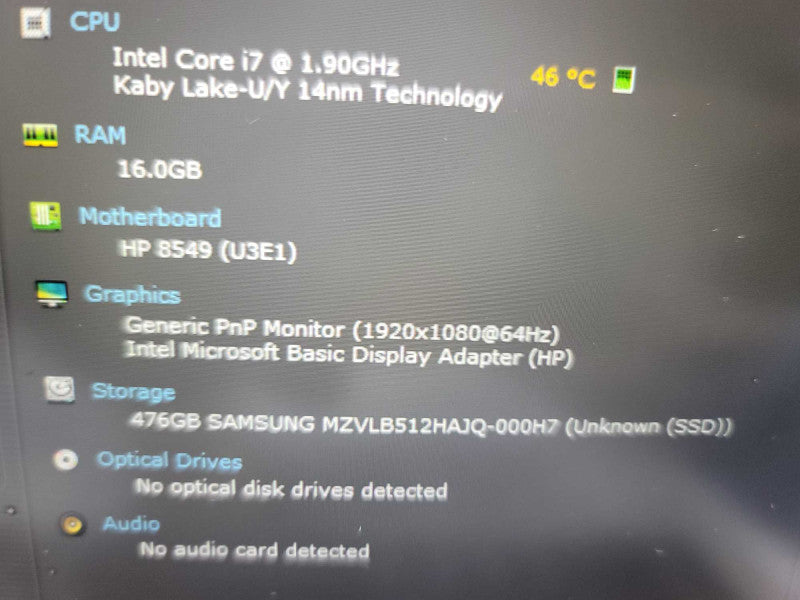 HP EliteBook 840 G6 i7-8665U, 16GB DDR4,  QÎ²