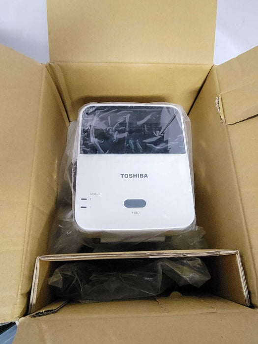 Toshiba Barcode Printer B-FV4D-GS14-QM-R Printer with Power adapter _