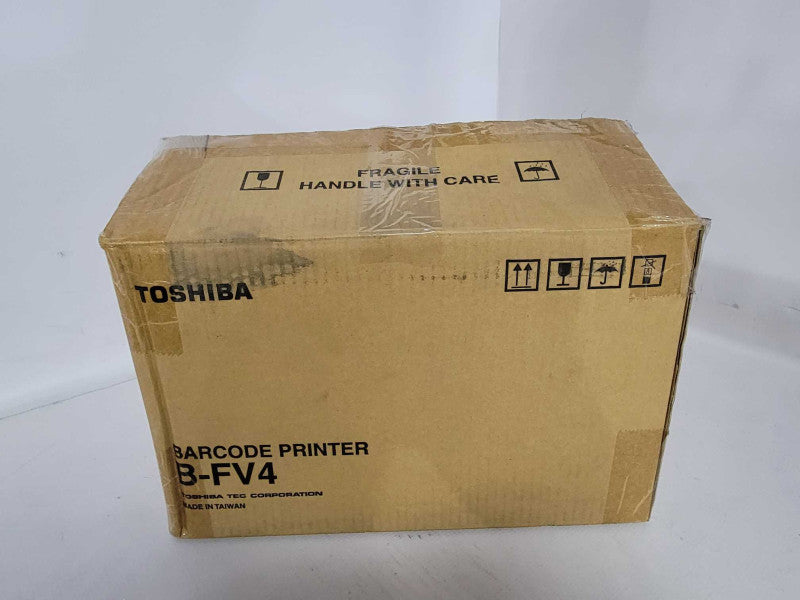 Toshiba Barcode Printer B-FV4D-GS14-QM-R Printer with Power adapter _