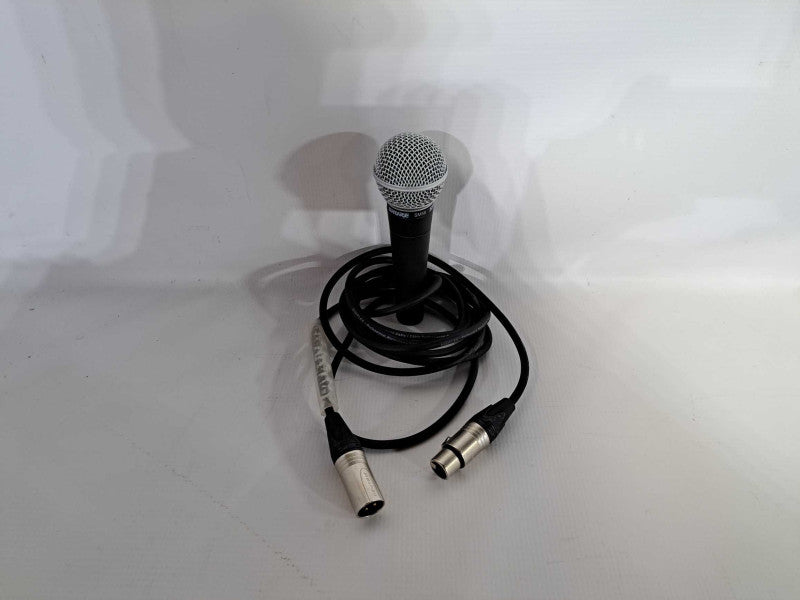Shure SM58 Wired Dynamic Microphone + XLR Cable **AS-IS** )