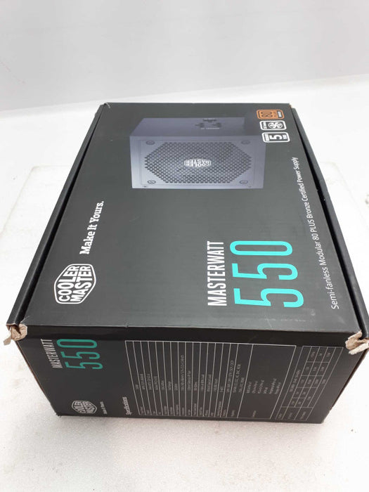 Cooler Master MasterWatt 550W 80 Plus Bronze Power Supply &
