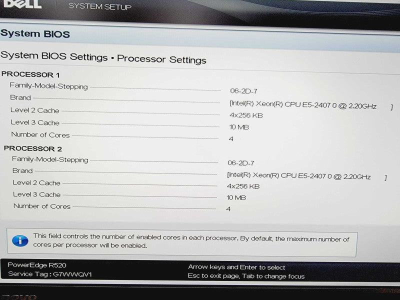 Dell PowerEdge R520 2x Xeon E5-2407 @ 2.2GHz 16GB DDR3 8x 3.5\\" No HDD/Raid (